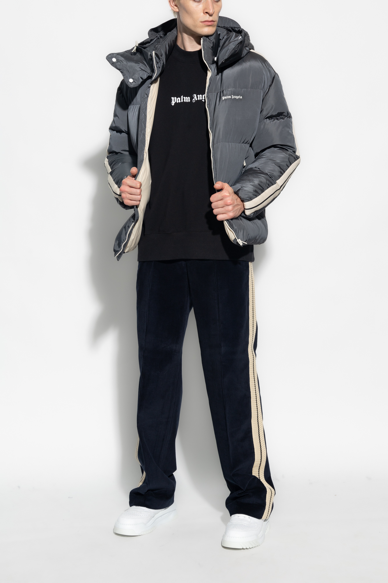 SchaferandweinerShops Japan - jacquarded collar pique mock